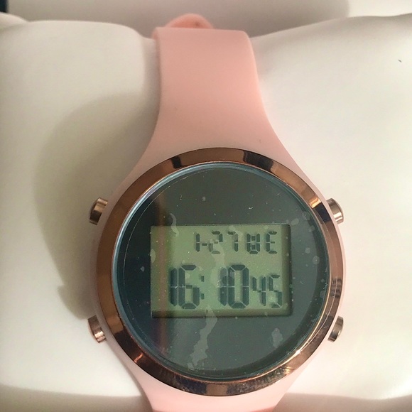 Unisex Digital Sport Chronograph Silicone Strap Watch Set - Picture 4 of 11